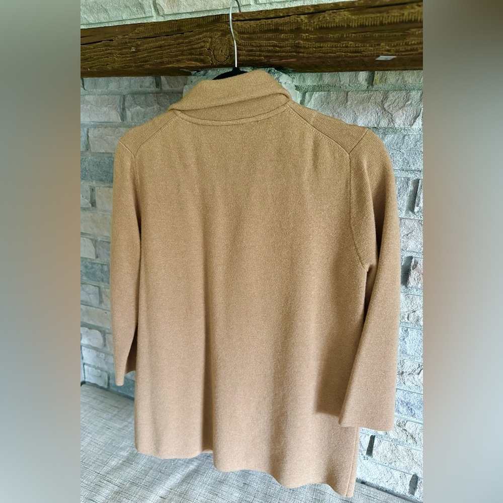 J.Crew Sophie Sweater Blazer | Tan | Small | Like New | Fall | Merino Wool - Picture 4 of 7